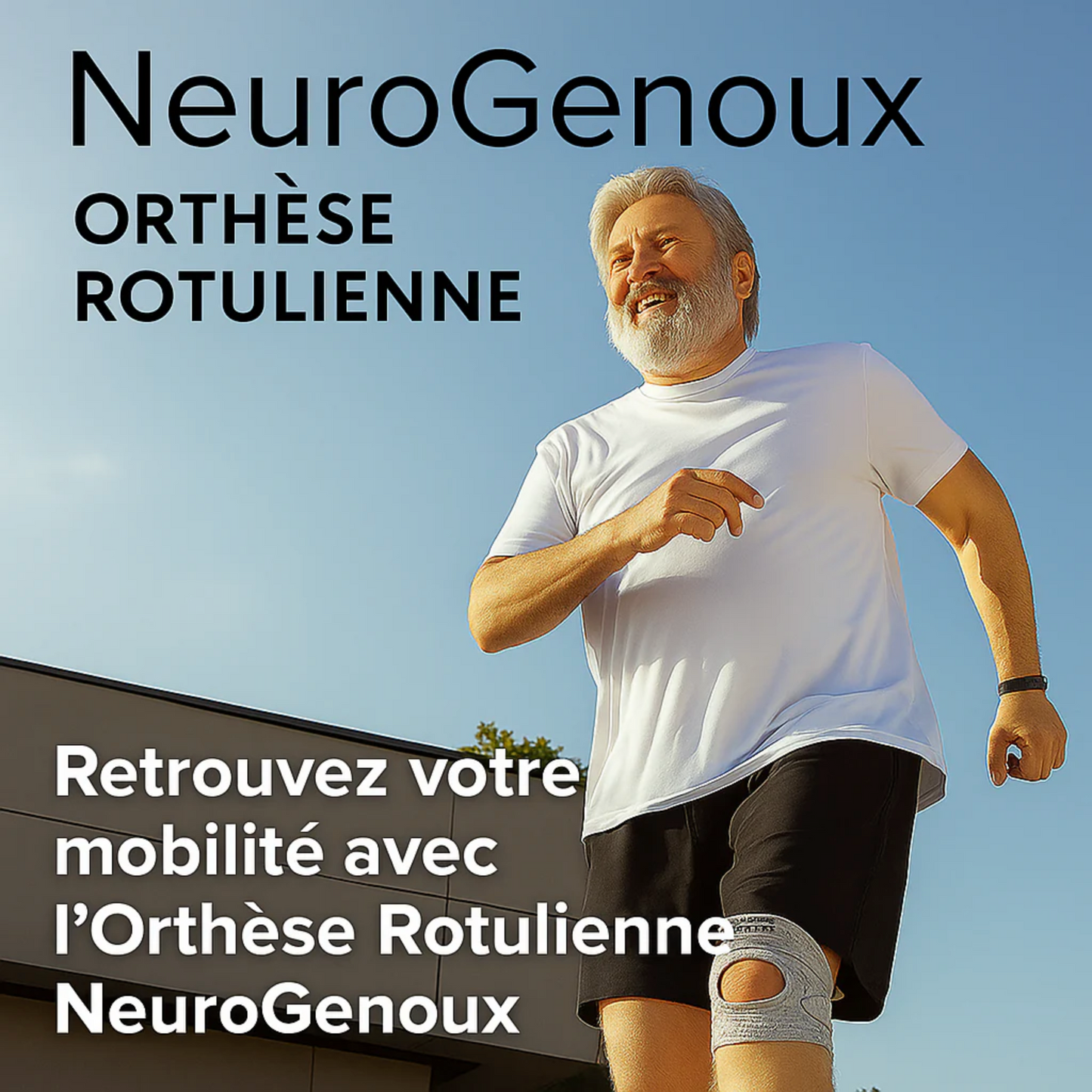 Genouillère Rotulienne NeuroGenoux — Réalignez l'Articulation du Genou Pendant vos Mouvements