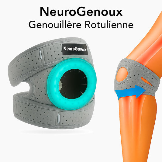 Genouillère Rotulienne NeuroGenoux — Réalignez l'Articulation du Genou Pendant vos Mouvements